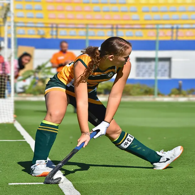 Hockey athlete in Egypt during a sports tour program